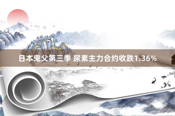 日本鬼父第三季 尿素主力合约收跌1.36%